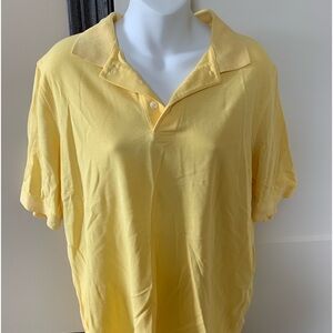 Croft and Barrow Yellow polo shirt